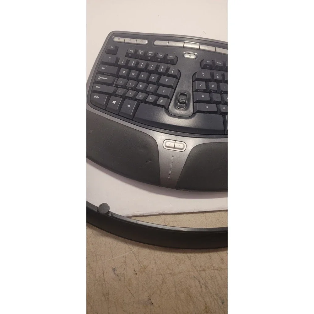 Microsoft Natural Ergonomic 4000 V1.0 KU 0462 Wired Keyboard Working, With Stand